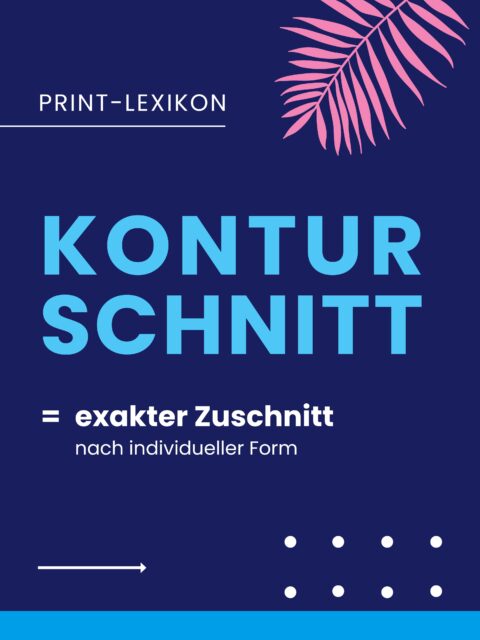 Rechteckig kann jeder! Ab und zu darf's ruhig mal was "outside the box" sein. 😉
Genau dann kommt der Konturschnitt zum Einsatz. Damit lassen sich Folien, Schilder oder andere Druckprodukte exakt entlang ihrer individuellen Form zuschneiden. Je nach Material erfolgt das mit einem Schneidplotter oder einer Fräse. Individuell und präzise nach der zuvor definierten Kontur.  Ob freistehende Logos, Displays mit Formatsprengung oder speziell geformte Sticker: Oft macht gerade die Form den entscheidenden Unterschied zwischen einer Standardlösung und einem echten Eyecatcher. 👀  #PrintLexikon #Konturschnitt #PrintWithPassion #DruckWissen #Drucktechnik #Handwerk #Printproducer #Druckerei #Druckpartner #Druckqualität #Print #Servicequalität #Druckproduktion